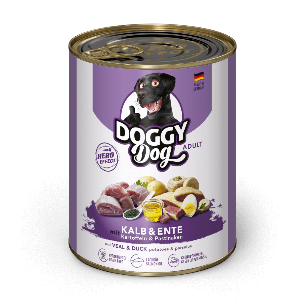 DOGGY Dog - Nassfutter Kalb & Ente 800 g - Hauptbild