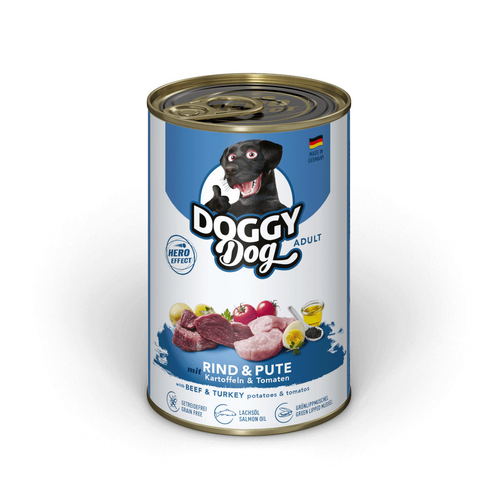 DOGGY Dog - Nassfutter Rind & Pute 400 g - Hauptbild