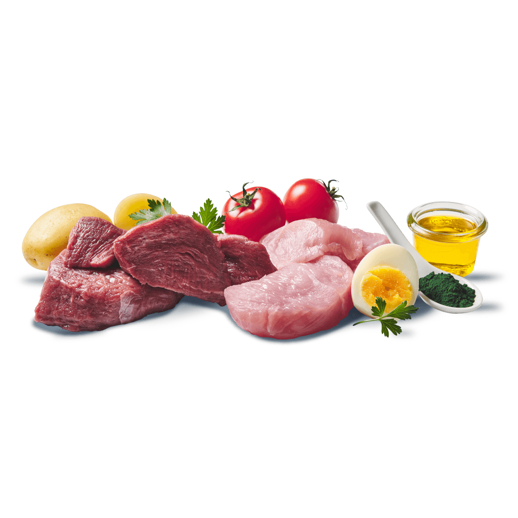 DOGGY Dog - Nassfutter Rind & Pute 150 g - Zutaten