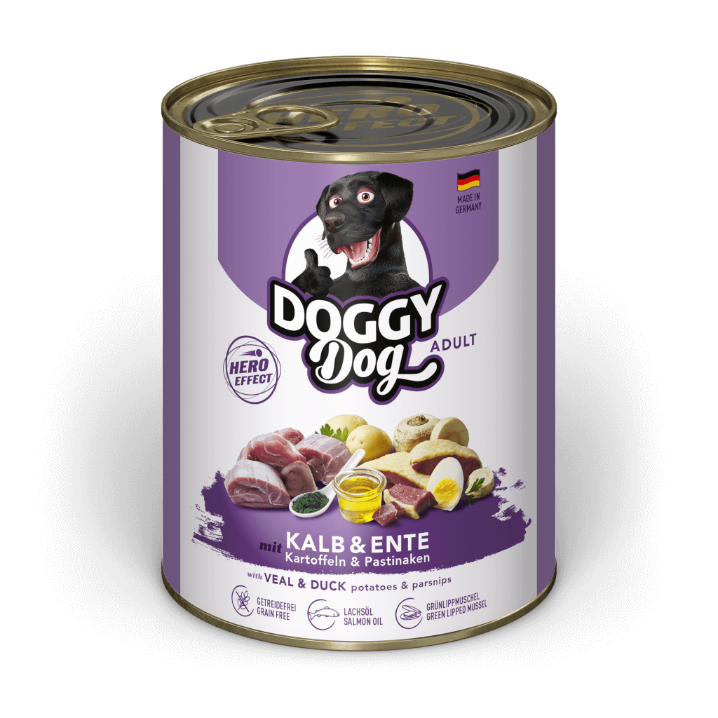 DOGGY Dog - Nassfutter Kalb & Ente 800 g - Hauptbild